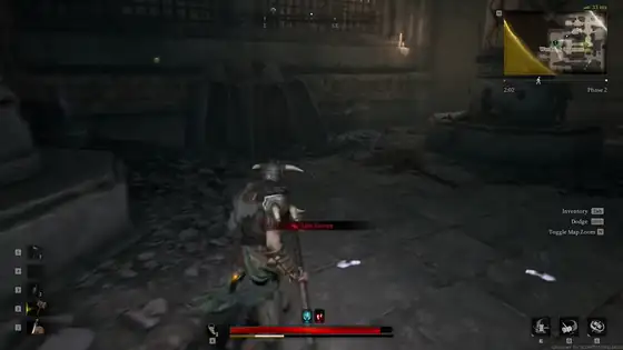 Loop of Mistfall Hunter melee and spell combat with free-aim against Corroded foes